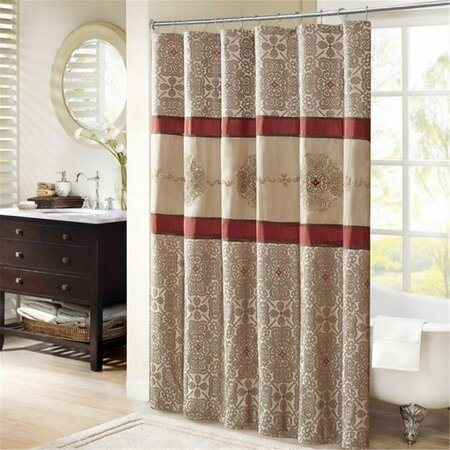 MADISON PARK Donovan Embroidered Shower Curtain MP70-4047